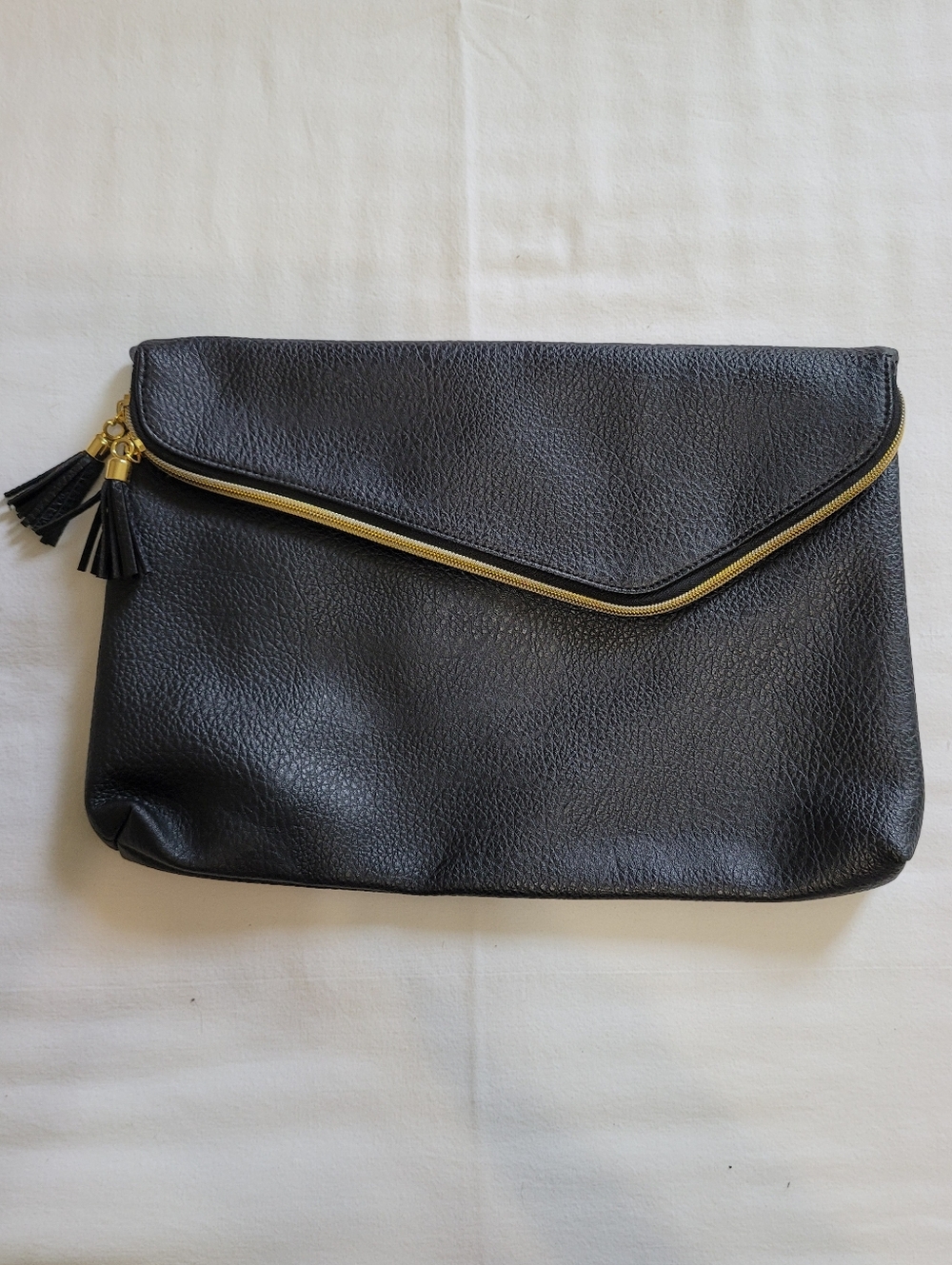 Envelope Clutch Purse / Tablet Bag - Black, EUC